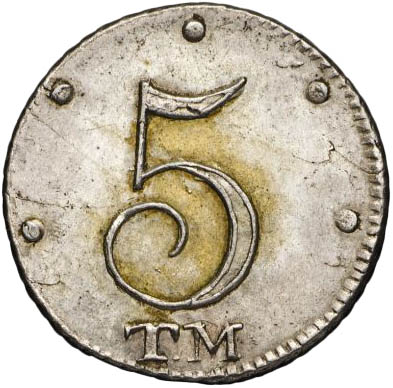 5 копеек 1787 г. ТМ. Таврические монеты (Екатерина II). 